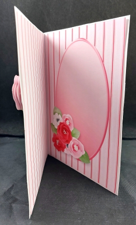 Pink Posy - Vase of Flowers Decoupage Card Mini Kit by Linda Short