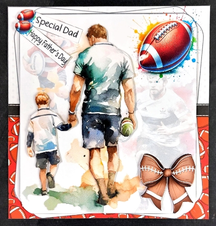Rugby dad choice of 7x7 or A5 mini kit by Linda Short