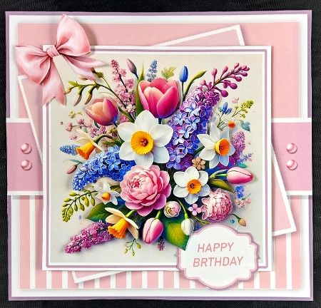 Spring Floral Bouquet Toppers Set by Linda Short