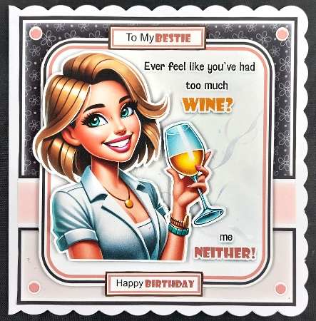 Too Much Wine Girl Mini Kit by Linda Short
