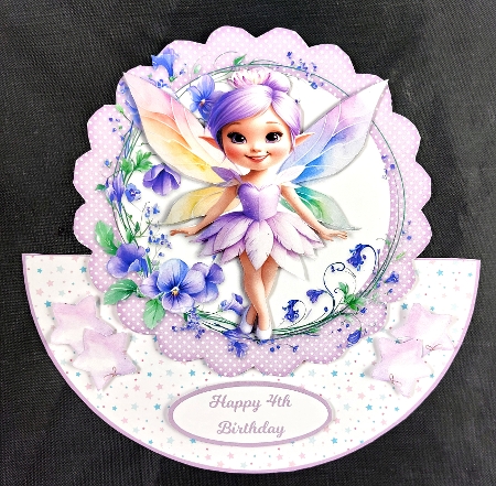 FLOWER FAIRY ROCKER CARD by Linda Short