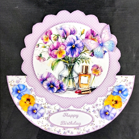 PANSY ROCKER CARD by Linda Short