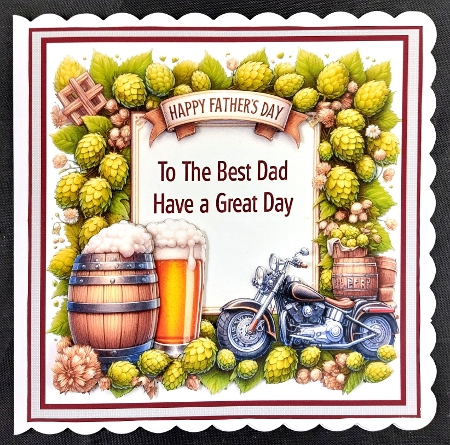 fathers day with hops and beer by Linda Short