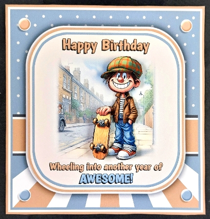 Wheeling Into Awesome 7x7 Mini Kit – Roll into a Rad Birthday! by Linda Short