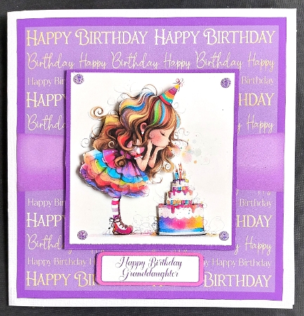 Birthday Girl Card Fronts 5.5 x5.5 by Linda Short