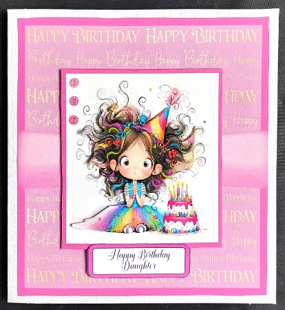 Birthday Girl Card Fronts 5.5 x5.5 by Linda Short