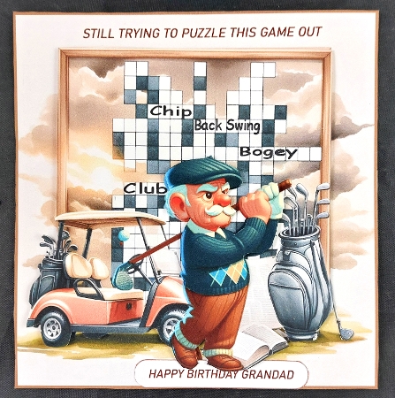 golf swinging crossword by Linda Short