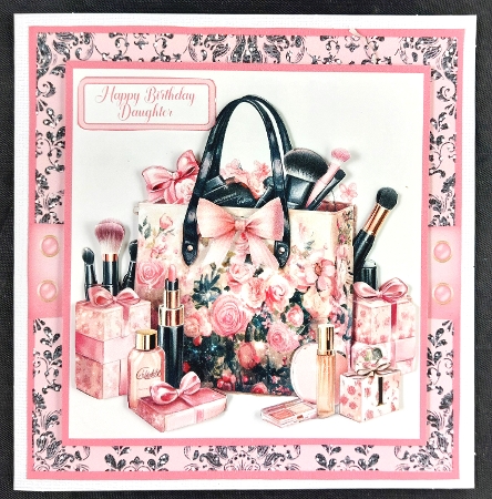 Birthday Celebrations Card Front with matching Gift Tags 6x6 by Linda Short