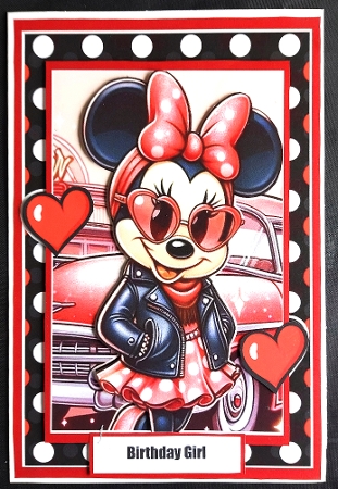 Minnie Mouse Birthday Girl 3 by Linda Short