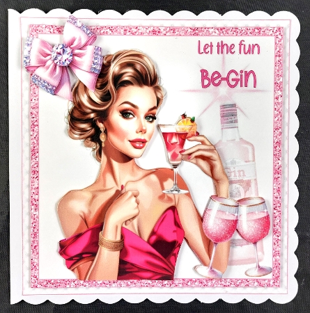 7x7 Let the fun Be-gin choice of four mini kit by Linda Short