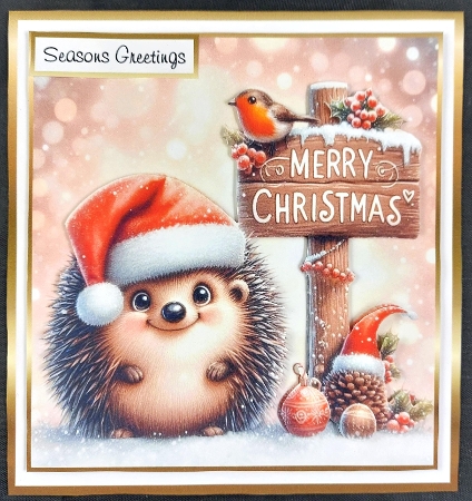 hedgehog christmas by Linda Short