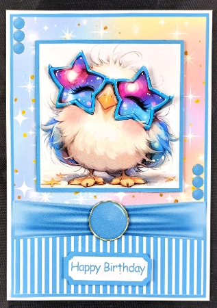 Sunny Seagulls Card Front 5x7 by Linda Short