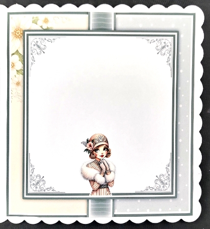 Christmas Art Deco Girl Mini Kit by Linda Short