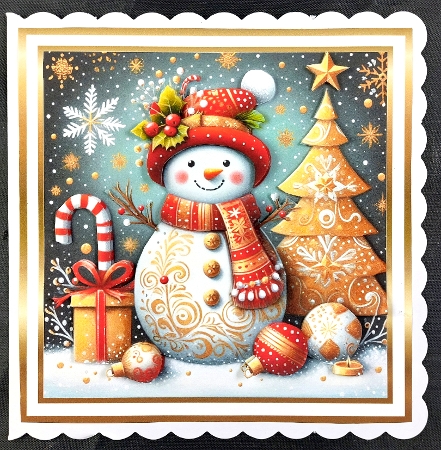 gold snowman2 by Linda Short