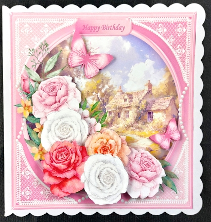 Country Cottage - Decoupage Card Mini Kit by Linda Short
