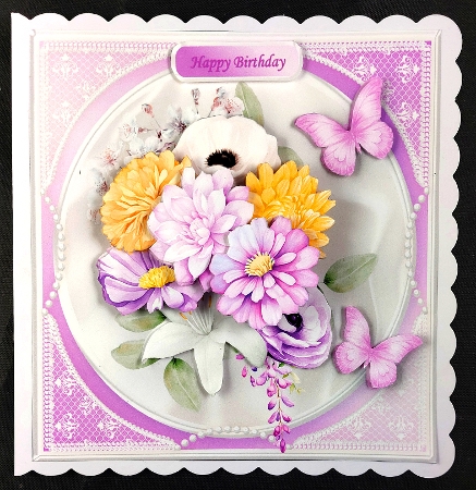 Sunshine Posy - Decoupage Card Mini Kit by Linda Short