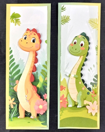 Dino Bookmarks  by Linda Short