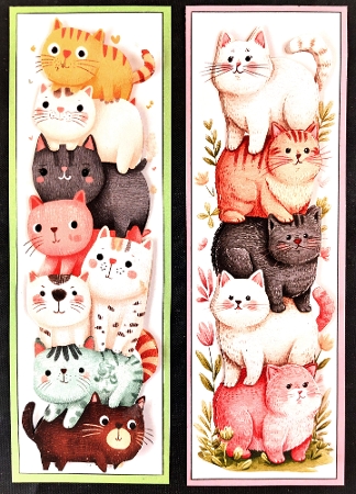 Funny Cats Bookmarks by Linda Short