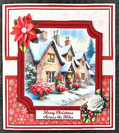 7x7 6x6 5x7 CHRISTMAS COTTAGE by Linda Short