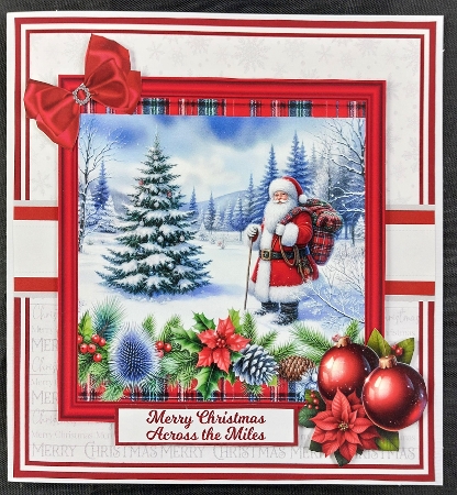 7x7 6x6 5x7 HIGHLAND SANTA by Linda Short