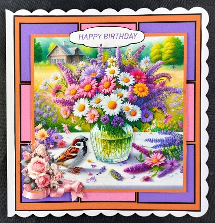 floral sparrow by Linda Short