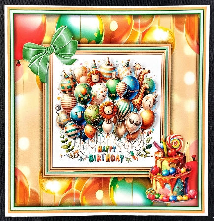 Birthday Balloons Animals - Mini Kit by Linda Short