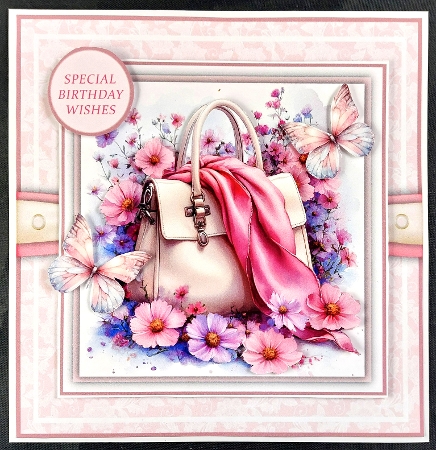 A Floral Symphony of Style 8x8 Card Front Bumper Kit by Linda Short