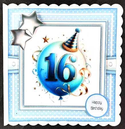 Milestone Balloons Male 16 by Linda Short