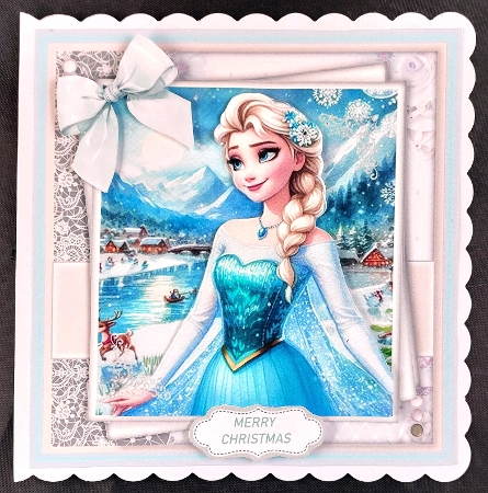 6x6 ~ Set Of 3 ~ Let It Snow Magical Princess by Linda Short