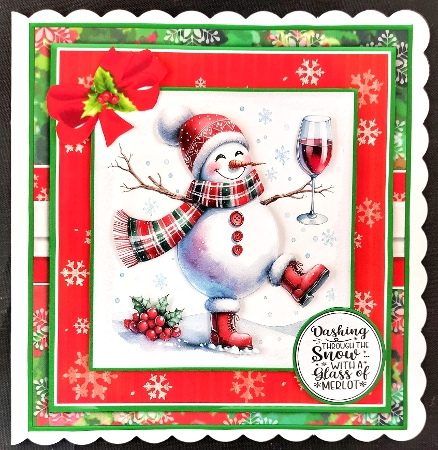 Merry Snowman Kit-7 by Linda Short