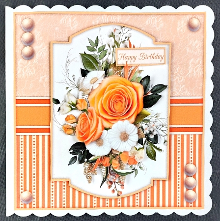 Apricot Orange Floral Mini-Kit by Linda Short