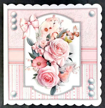 Silvered Pink Floral Mini-Kit by Linda Short