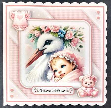 Baby Stork Girl Mini Kit by Linda Short
