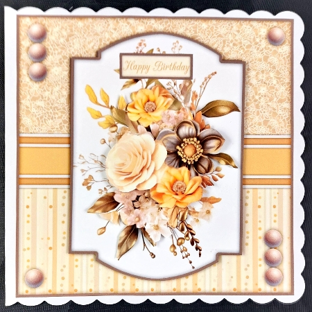 Vintage Gold Floral Mini-Kit by Linda Short