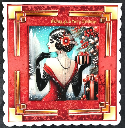 Christmas art deco set 6 2025 by Linda Short