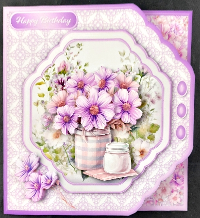 cup1388844_1648 - Purple Posy - Cut Corners Card Mini Kit