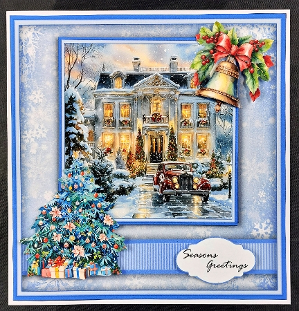 Christmas at Night - 6x6 Mini Kit by Linda Short