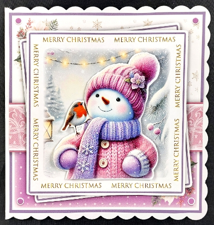 Snowman & Robin Mini Kit by Linda Short