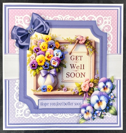 MIXED GREETINGS SET 6X6 - anniversary, birthday, get well, thank you by Linda Short