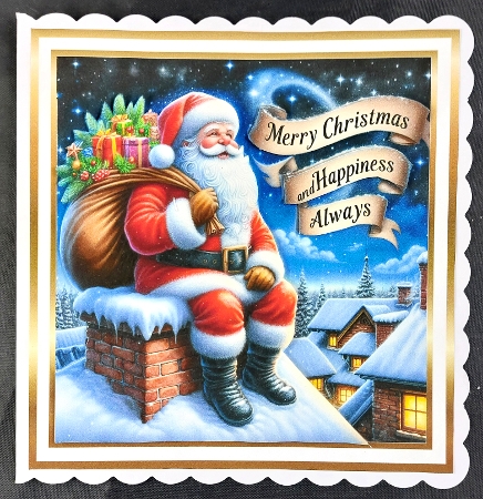 A taste of christmas santas on the roof by Linda Short