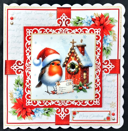 Christmas Post Multi Topper 7x7 inch Kit by Linda Short