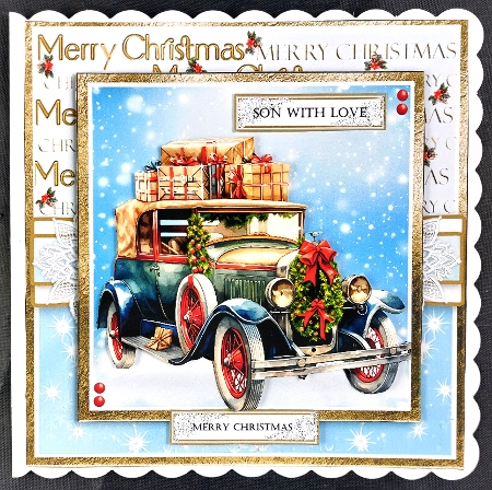 Night Before Christmas 8x8 card fronts by Linda Short