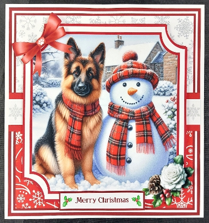 SNOWMANS BEST FRIEND set 1 6x6 by Linda Short