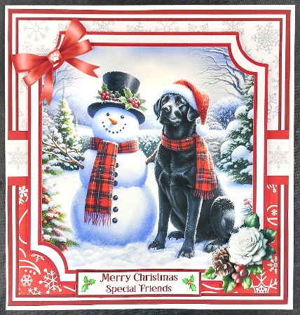SNOWMANS BEST FRIEND set 1 6x6 by Linda Short