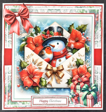 Christmas Envelope With Set Of 4 Toppers by Linda Short