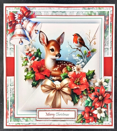Christmas Envelope With Set Of 4 Toppers by Linda Short
