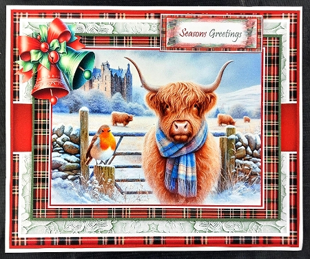 Highland Cow Mini Kit With Set Of 4 Toppers by Linda Short