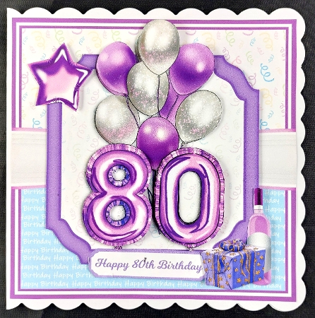 BIRTHDAY BALLOONS 75, 80, 85, 90, by Linda Short