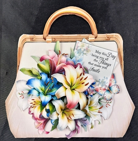 Floral Shaped Handbag 3 Mini Kit by Linda Short