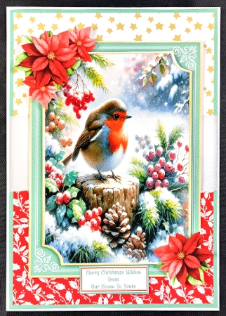 Sweet Robin Redbreast - 5x7 Mini Kit by Linda Short